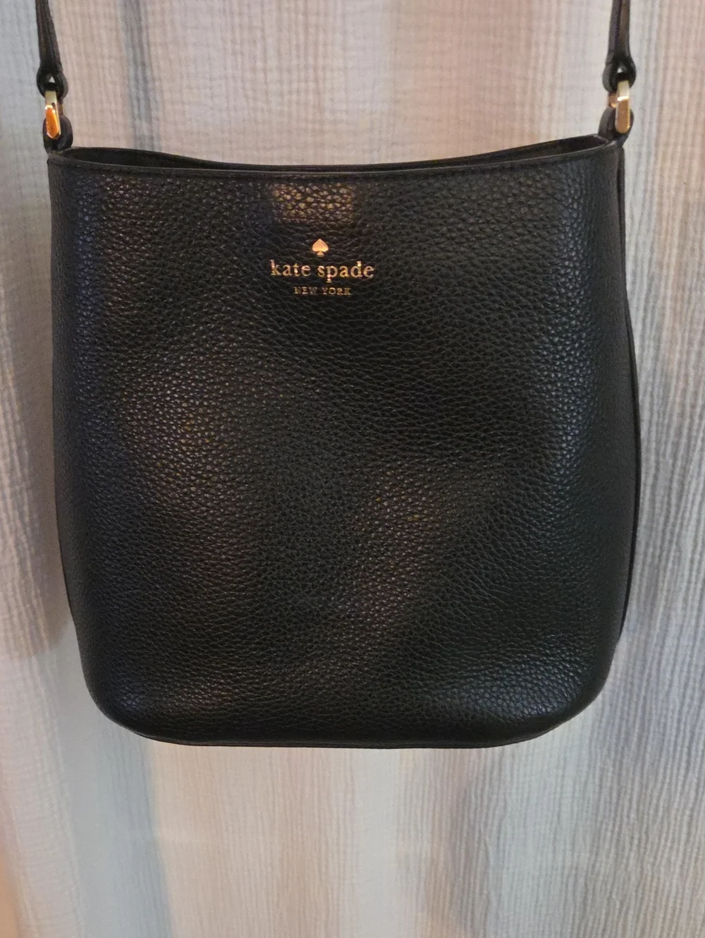 Kate Spade Black Pebbled Leather Crossbody Bag